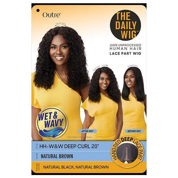 Outre The Daily Wig 100% Human Hair Wet & Wavy Wig - DEEP CURL 20" - Image 6
