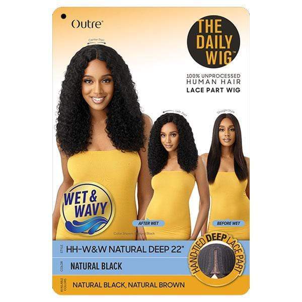 Outre The Daily Wig 100% Human Hair Wet & Wavy Wig - NATURAL DEEP 22" - Clearance - Image 6