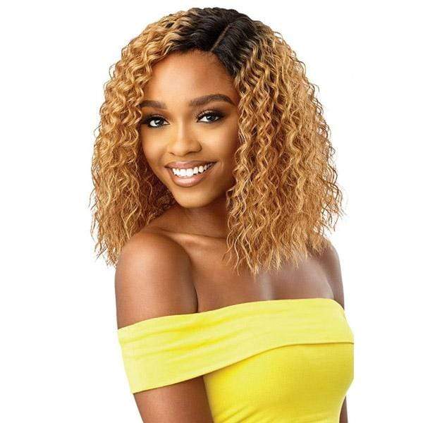 Outre The Daily Wig Synthetic Hair Wet & Wavy Lace Part Wig - HOUSTON - Image 2