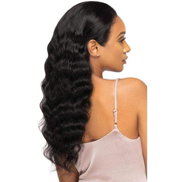 Outre Virgin Human Hair Mytresses Platinum Label 360 HD Lace Wig - NATURAL FREE DEEP - Image 4