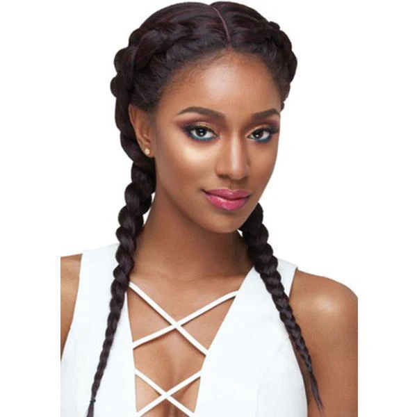 Outre Synthetic Swiss X Lace Front Wig - VIXEN BLOW OUT STRAIGHT (4 Way Part Cap Construction) - Image 3