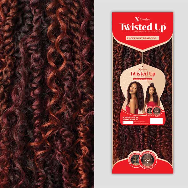 Outre X-Pression Twisted Up 4X4 Lace Front Wig - BOHO PASSION WATERWAVE 22" - Clearance - Image 5