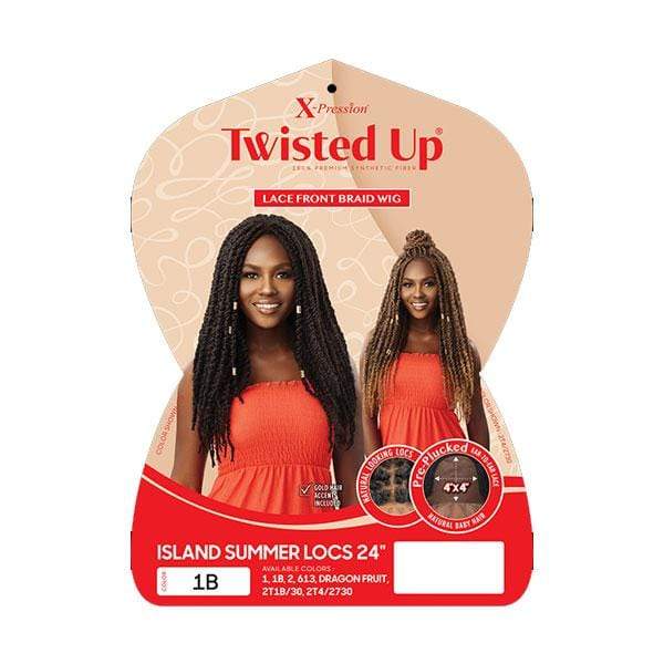 Outre X-Pression Twisted Up Lace Front Braid Wig - ISLAND SUMMER LOCS 24" - Image 5