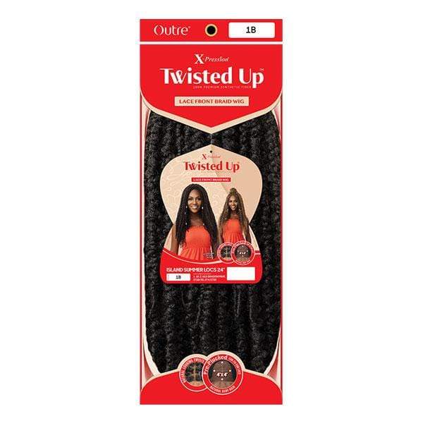 Outre X-Pression Twisted Up Lace Front Braid Wig - ISLAND SUMMER LOCS 24" - Image 6