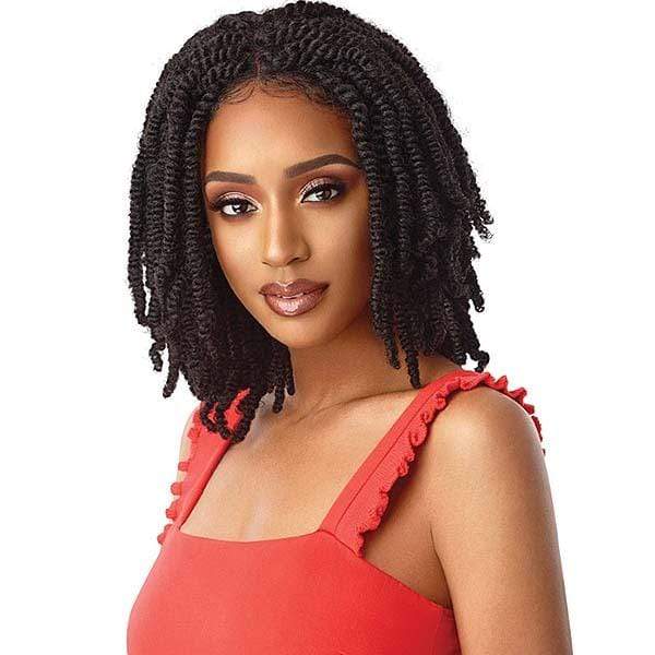 Outre X-Pression Twisted Up Synthetic Lace Front Braid Wig - STRAIGHT BOMB TWIST 14″ - Image 2