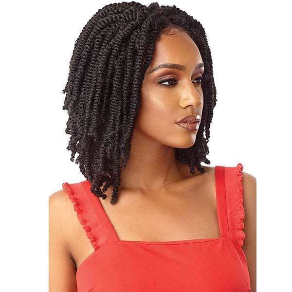 Outre X-Pression Twisted Up Synthetic Lace Front Braid Wig - STRAIGHT BOMB TWIST 14″ - Image 3