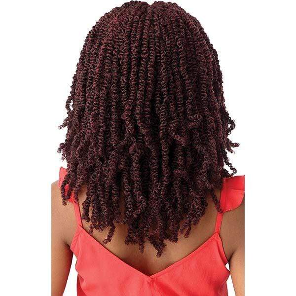 Outre X-Pression Twisted Up Synthetic Lace Front Braid Wig - WAVY BOMB TWIST 18" - Image 4
