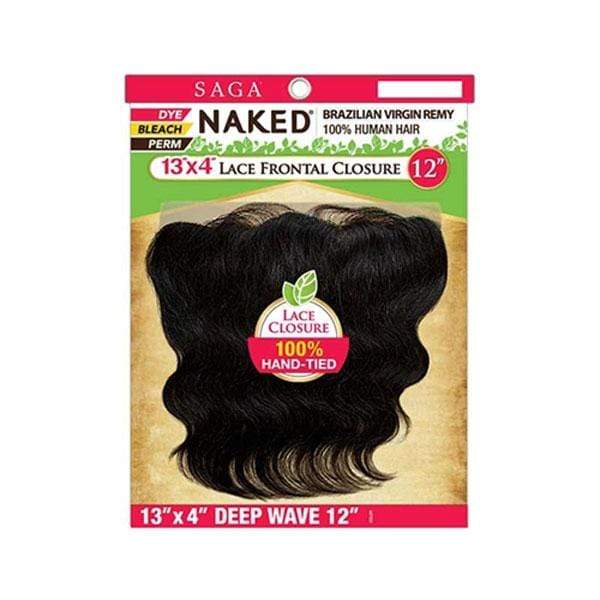 Saga Naked Brazilian Virgin Remy 100% Human Hair 13X4 Lace Frontal Closure - DEEP WAVE 12"-16" - Image 2