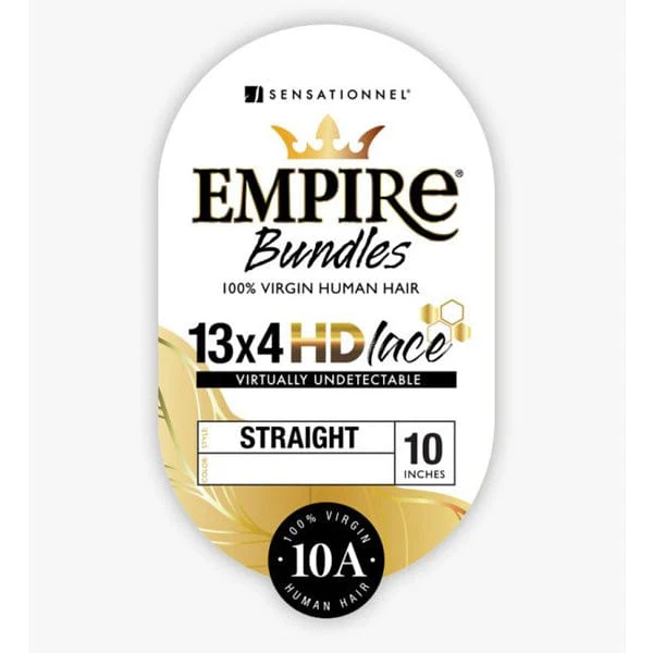 Sensationnel 100% Human Hair Empire Bundles 4x4 HD Closure - STRAIGHT 12"-18" - Image 3
