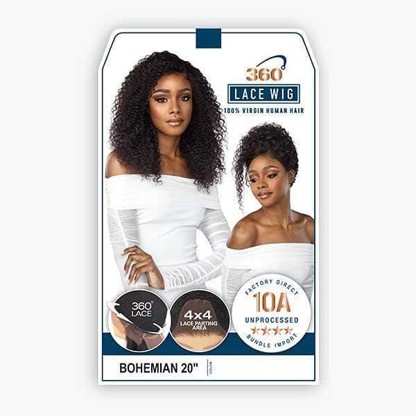 Sensationnel 100% Virgin Human Hair 10A 360 Lace Wig - BOHEMIAN 20" - Image 6