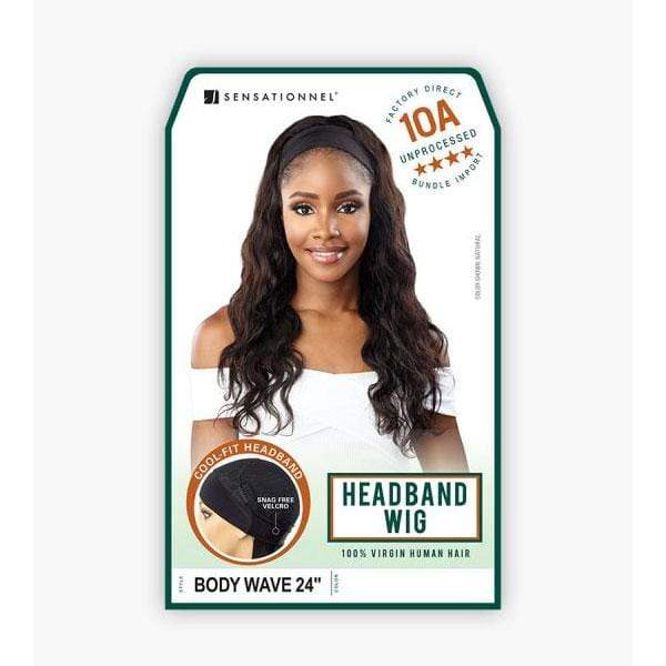 Sensationnel 100% Virgin Human Hair 10A Headband Wig - BODY WAVY 24" - Image 8