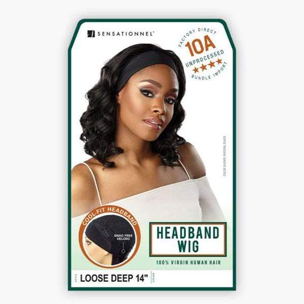 Sensationnel 100% Virgin Human Hair 10A Headband Wig - LOOSE DEEP 14" - Image 6