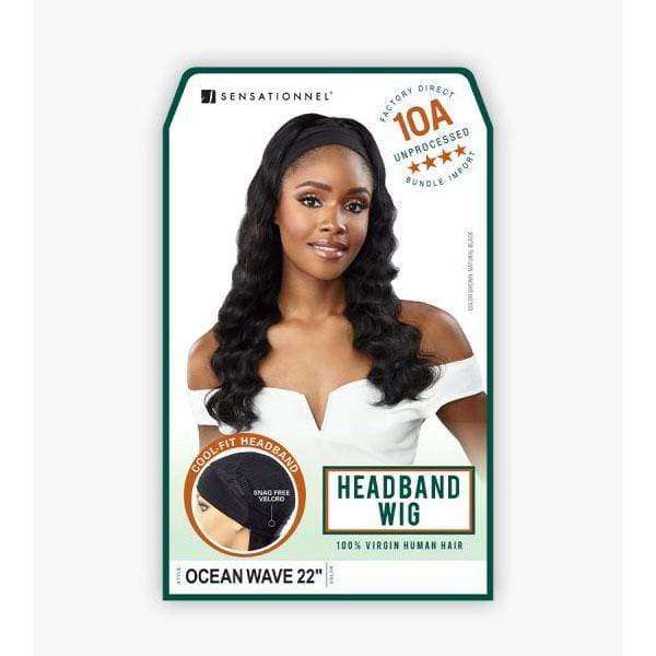 Sensationnel 100% Virgin Human Hair 10A Headband Wig - OCEAN WAVE 22" - Image 7