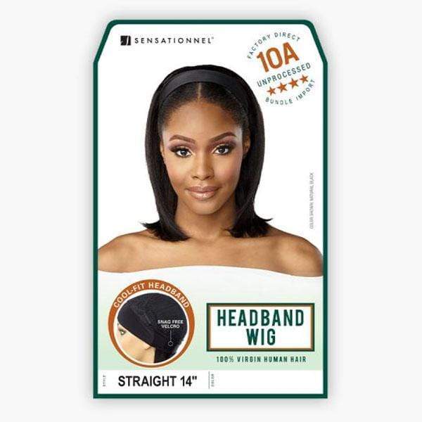 Sensationnel 100% Virgin Human Hair 10A Headband Wig - STRAIGHT 14" - Image 6