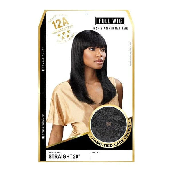 Sensationnel 100% Virgin Human Hair 12A Lace Crown Full Wig - 12A STRAIGHT 20 - Image 5