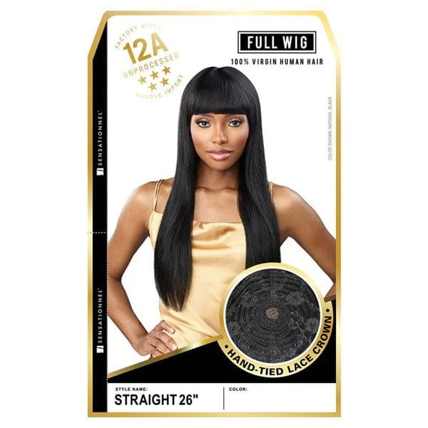 Sensationnel 100% Virgin Human Hair 12A Lace Crown Full Wig - 12A STRAIGHT 26 - Image 6