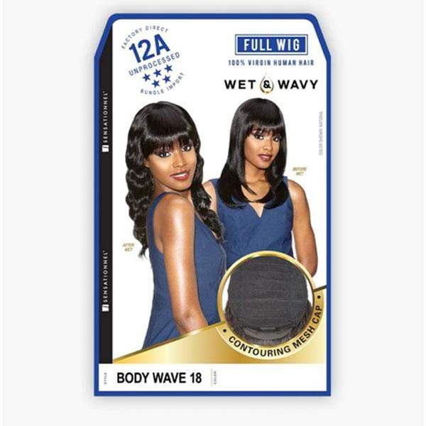 Sensationnel 100% Virgin Human Hair 12A Wet & Wavy Full Wig - BODY WAVE 18" - Image 9