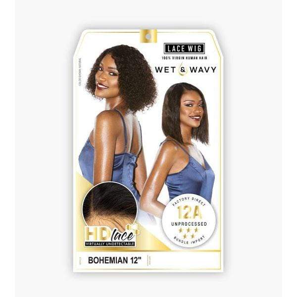 Sensationnel 100% Virgin Human Hair 12A Wet & Wavy HD Lace Wig - BOHEMIAN 12" - Image 9