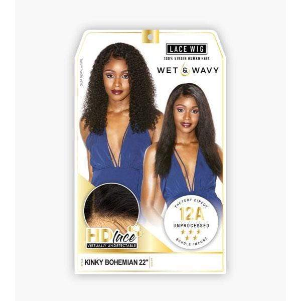 Sensationnel 100% Virgin Human Hair 12A Wet & Wavy HD Lace Wig - KINKY BOHEMIAN 22" - Image 9