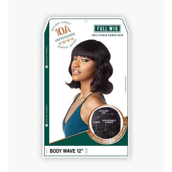 Sensationnel 100% Virgin Human Hair Full Wig - 10A BODY WAVE 12" - Image 5