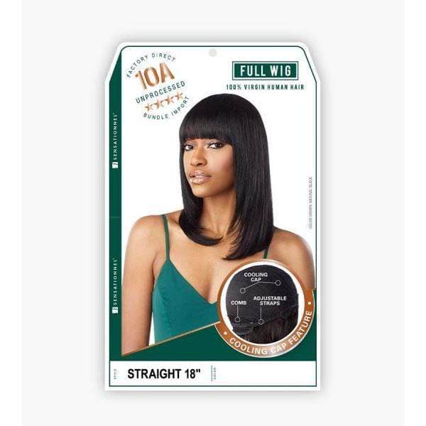 Sensationnel 100% Virgin Human Hair Full Wig - 10A STRAIGHT 18” - Image 4