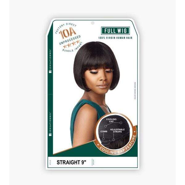 Sensationnel 100% Virgin Human Hair Full Wig - 10A STRAIGHT 9” - Image 5
