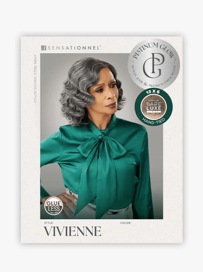 Sensationnel Bare Lace Platinum Glow Extra Transparent Luxe Glueless Lace Front Wig - VIVIENNE - Image 7
