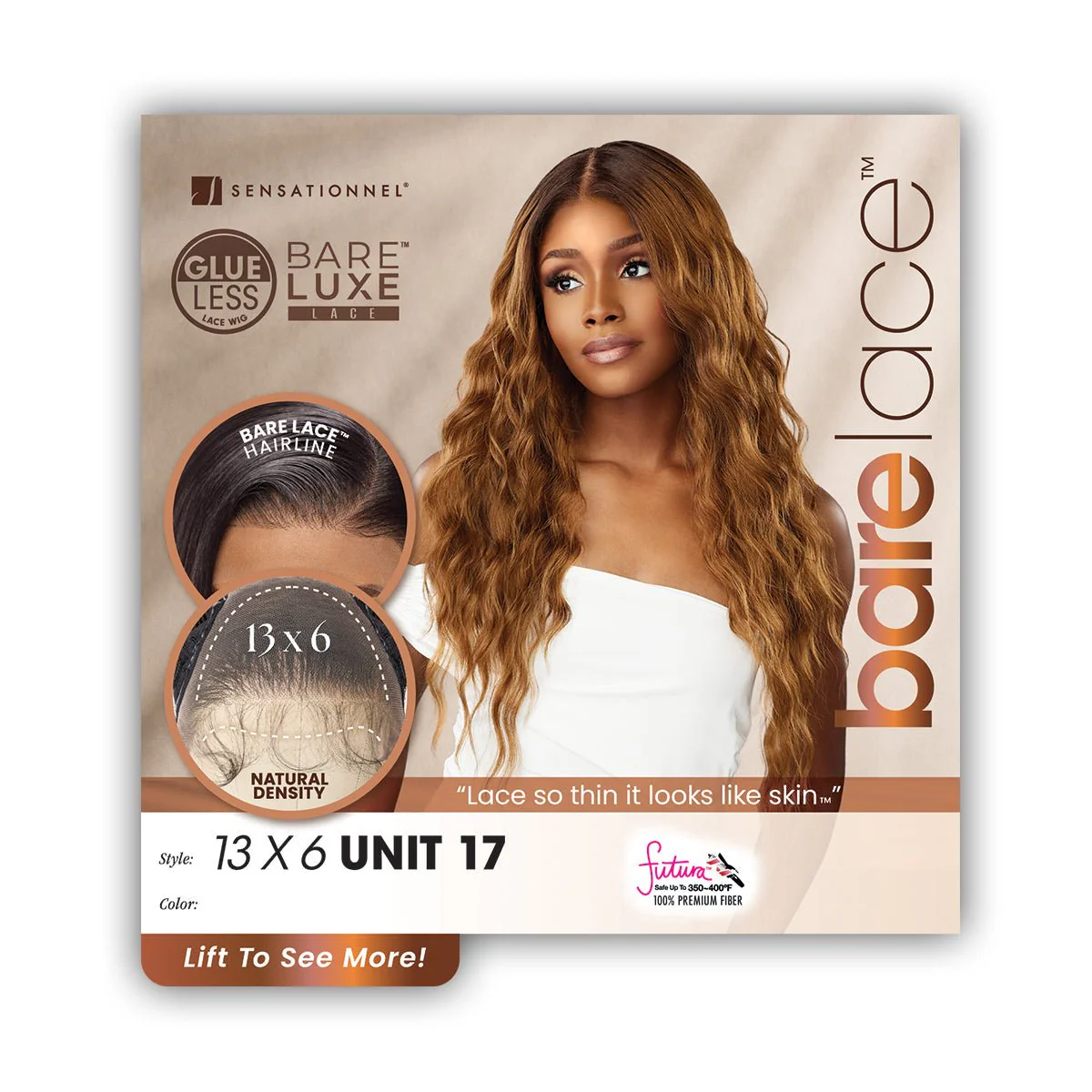 Sensationnel Bare Lace Synthetic Extra Transparent Luxe Glueless Lace Front Wig - 13X6 UNIT 17 - Image 5