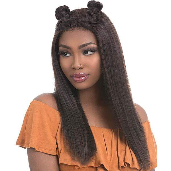 Sensationnel Bare & Natural 100% Brazilian Virgin Remi Human Hair Full Hand-Tied Swiss Lace Wig - STRAIGHT 22" - Image 4