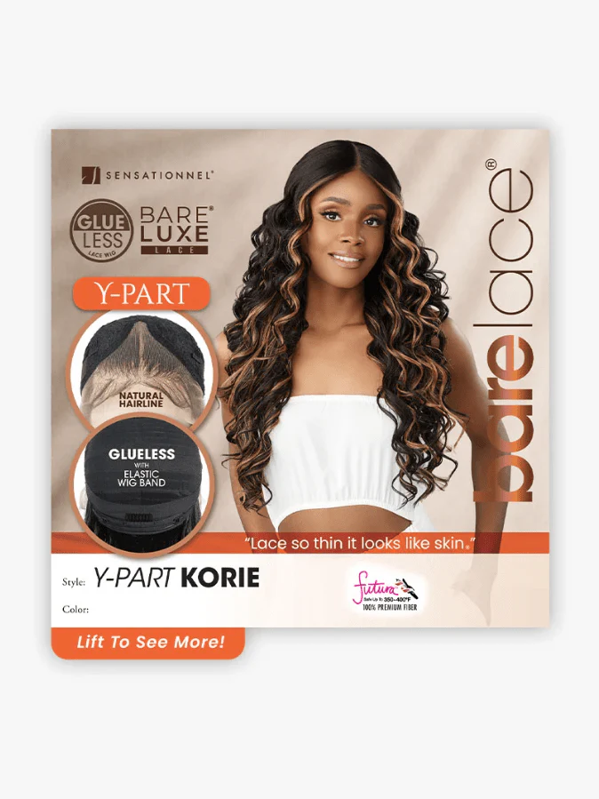 Sensationnel Barelace Synthetic Luxe Glueless Lace Front Wig - Y-PART KORIE - Image 6