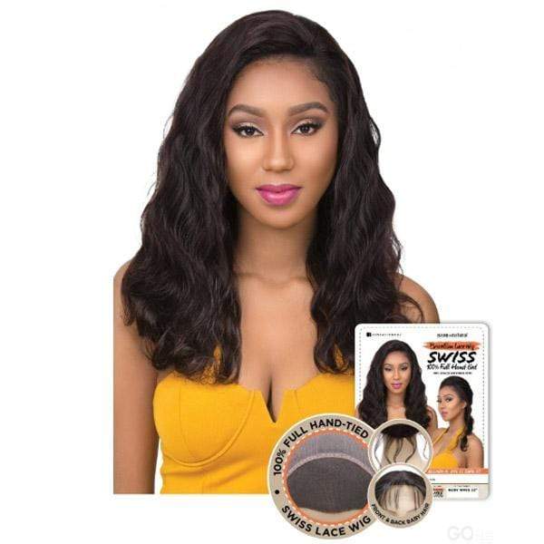 Sensationnel Bare & Natural 100% Brazilian Virgin Remi Human Hair Full Hand-Tied Swiss Lace Wig - BODY WAVE 22" - Image 5
