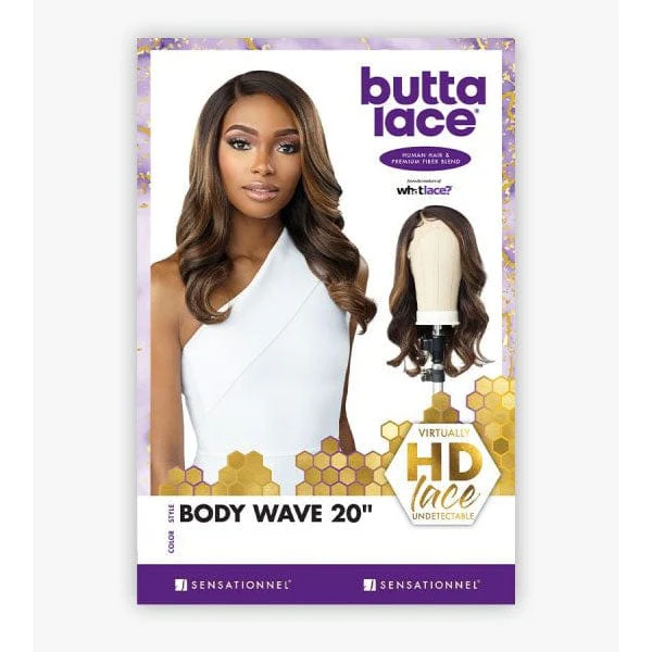 Sensationnel Butta Human Hair Blend Lace Front Wig - BODY WAVE 20" - Image 5