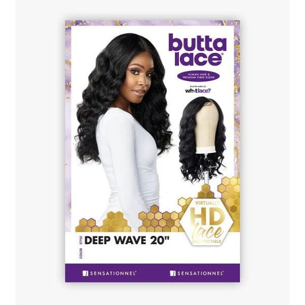 Sensationnel Butta Human Hair Blend Lace Front Wig - DEEP WAVE 20" - Image 5