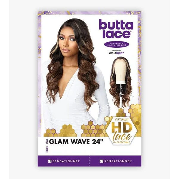 Sensationnel Butta Human Hair Blend Lace Front Wig - GLAM WAVE 24" - Image 4