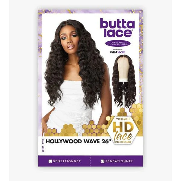 Sensationnel Butta Human Hair Blend Lace Front Wig - HOLLYWOOD WAVE 26" - Image 5