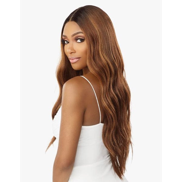 Sensationnel Butta Human Hair Blend Lace Front Wig - LOOSE BEACH WAVE 28" - Image 3