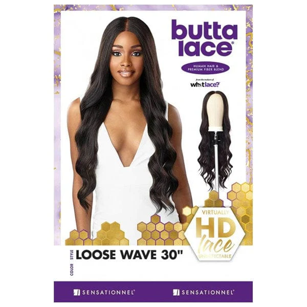 Sensationnel Butta Human Hair Blend Lace Front Wig - LOOSE WAVE 30" - Image 5