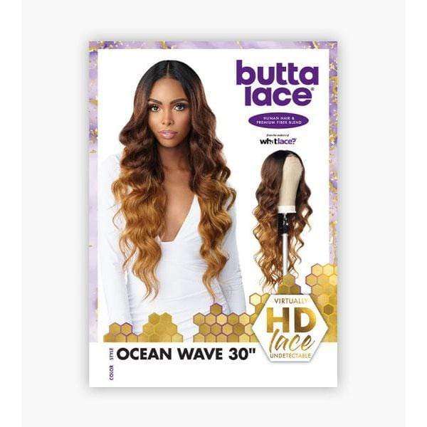 Sensationnel Butta Human Hair Blend Lace Front Wig - OCEAN WAVE 30" - Image 5