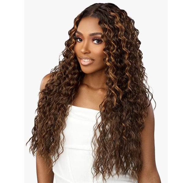 Sensationnel Butta Human Hair Blend Lace Front Wig - WATER DEEP 28" - Image 3