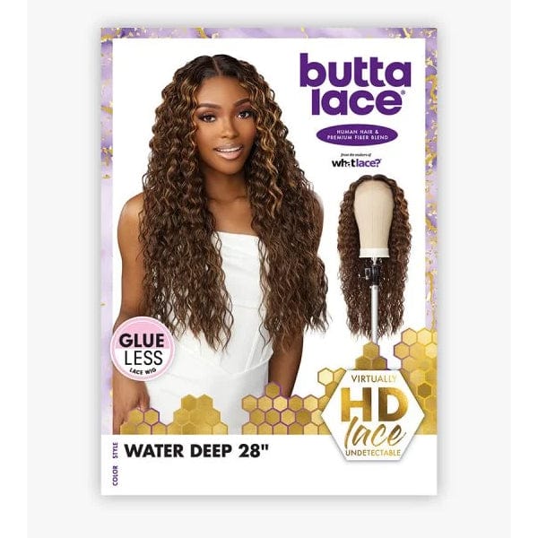 Sensationnel Butta Human Hair Blend Lace Front Wig - WATER DEEP 28" - Image 8