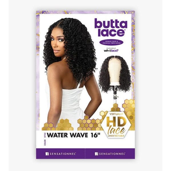 Sensationnel Butta Human Hair Blend Lace Front Wig - WATER WAVE 16" - Image 5