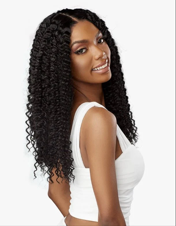 Sensationnel Butta Lace Human Hair Blend Lace Front Wig - KINKY WATER WAVE 18″ - Image 3