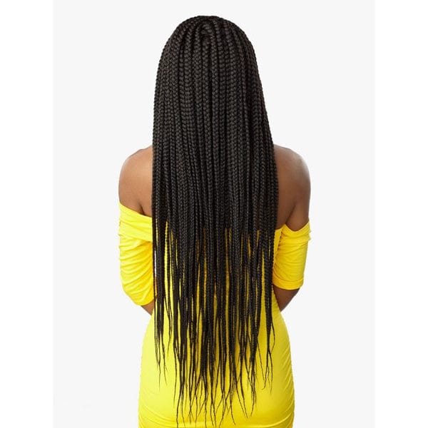 Sensationnel Cloud 9 4x4 Braid Lace Front Wig - BRAIDED BOX BRAID X-LARGE 36″ - Unbeatable - Image 4