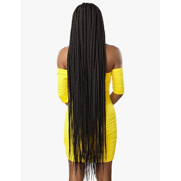 Sensationnel Cloud 9 4x4 Braid Lace Front Wig - BRAIDED BOX BRAID X-LARGE 50″ - Unbeatable - Image 4