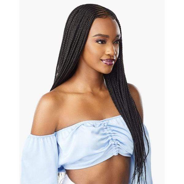 Sensationnel Cloud 9 4x5 Braid Lace Front Wig - CENTER PART FEED IN 28" - Image 2