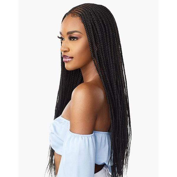 Sensationnel Cloud 9 4x5 Braid Lace Front Wig - CENTER PART FEED IN 28" - Image 3