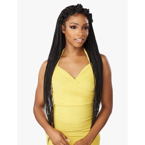 Sensationnel Cloud 9 Synthetic 100% Full Hand-Tied Braided Lace Wig - BOX BRAID 36" - Image 3