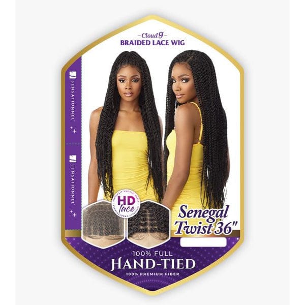 Sensationnel Cloud 9 Synthetic 100% Full Hand-Tied Braided Lace Wig - SENEGAL TWIST 36" - Image 5