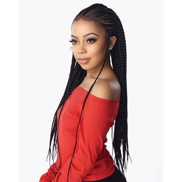Sensationnel Cloud 9 Synthetic 13x7 Lace Parting Swiss Braid Lace Wig - FEED IN FULANI CORNROW - Image 2