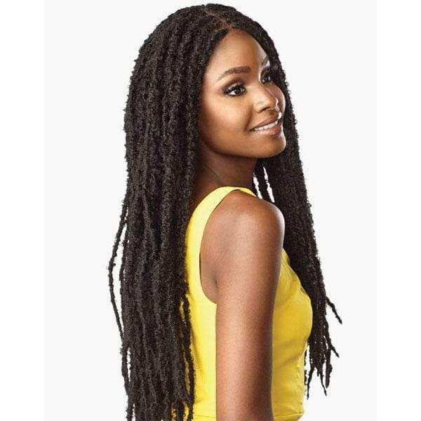 Sensationnel Cloud 9 Synthetic 4x4 Lace Parting Swiss Braid Lace Wig - BUTTERFLY LOCS 30" - Image 3